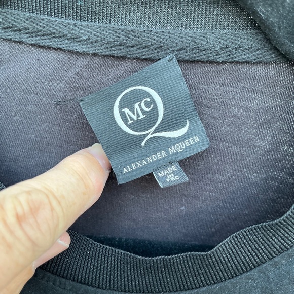 ALEXANDER MCQUEEN BLACK HIDDEN SEQUINS SWEATSHIRT-L - Picture 8 of 12